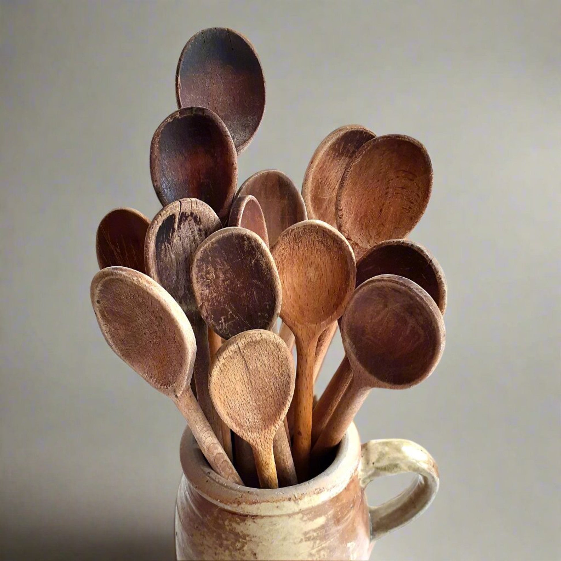 Set of 14 Rustic Wooden Spoons from Tiggy & Pip - Just €140! Shop now at Tiggy and Pip