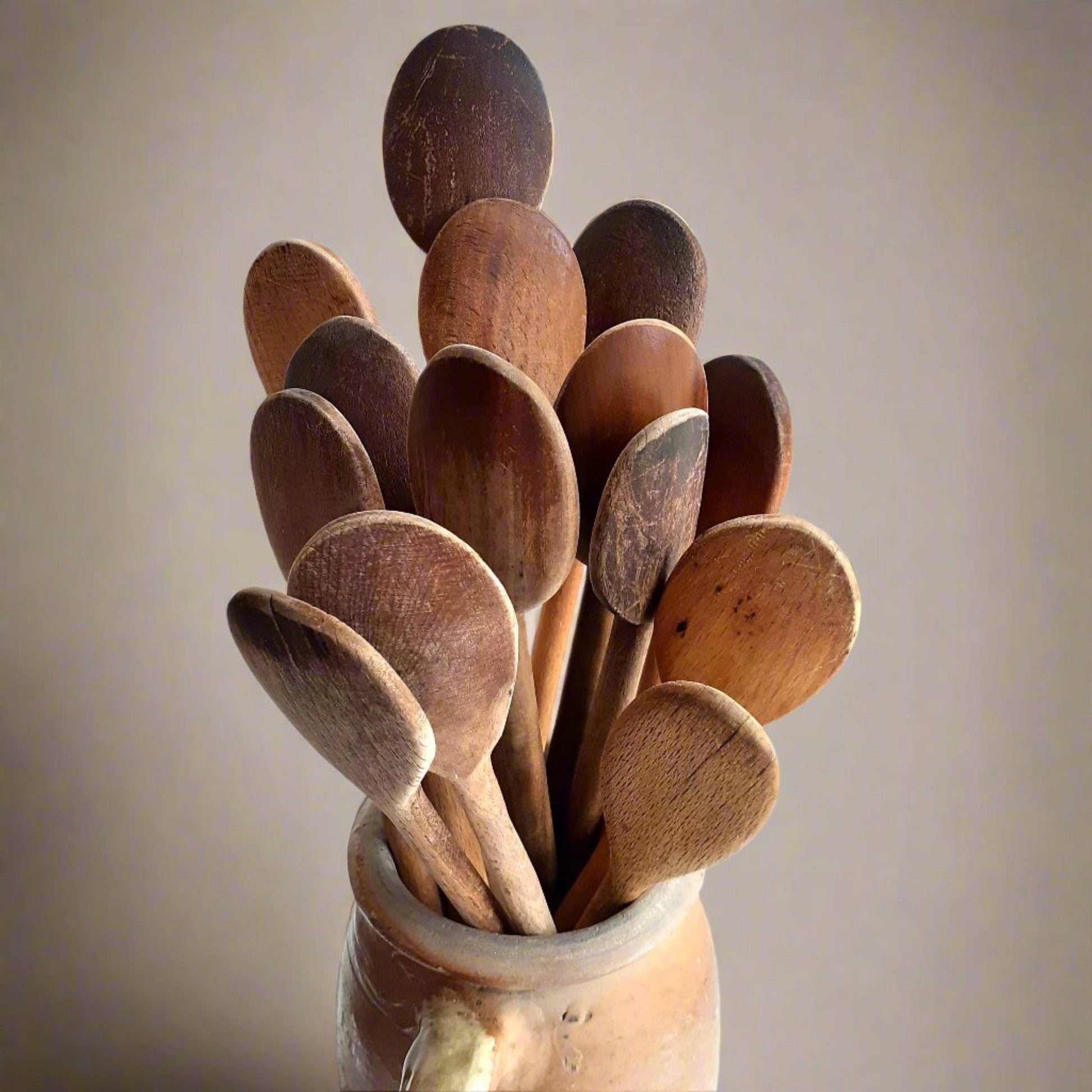 Set of 14 Rustic Wooden Spoons from Tiggy & Pip - Just €140! Shop now at Tiggy and Pip