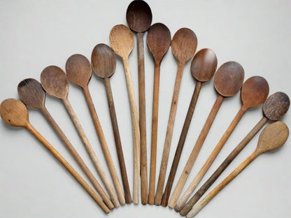 Set of 14 Rustic Wooden Spoons from Tiggy & Pip - Just €140! Shop now at Tiggy and Pip