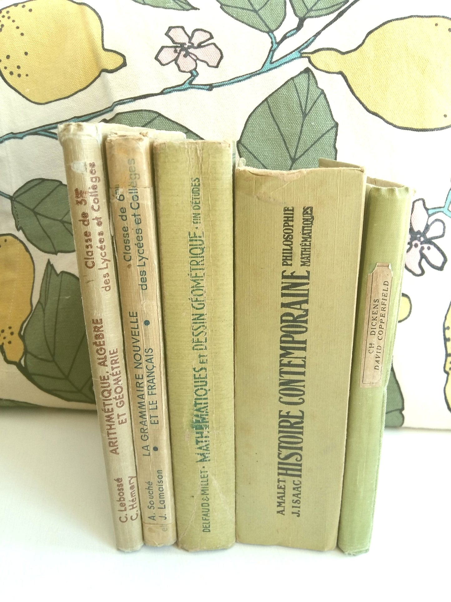 Lime Green Stack of French School Books. from Tiggy & Pip - Just €120! Shop now at Tiggy and Pip