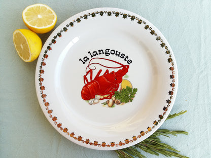 Six, Limoges Porcelain, Seafood Plates. Mid Century Shellfish Plates. from Tiggy & Pip - Just €156! Shop now at Tiggy and Pip