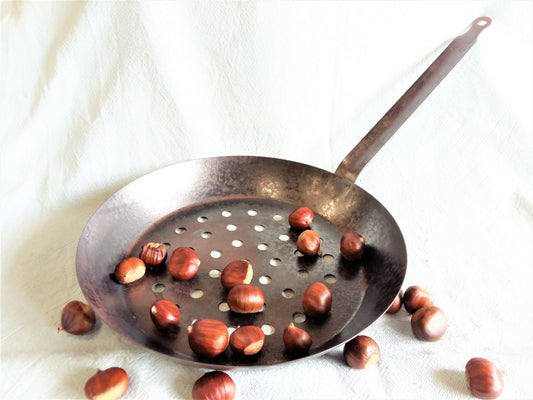 Chestnut Roasting Pan. Vintage Pan for Roasting Chestnuts. from Tiggy & Pip - Just €89! Shop now at Tiggy and Pip