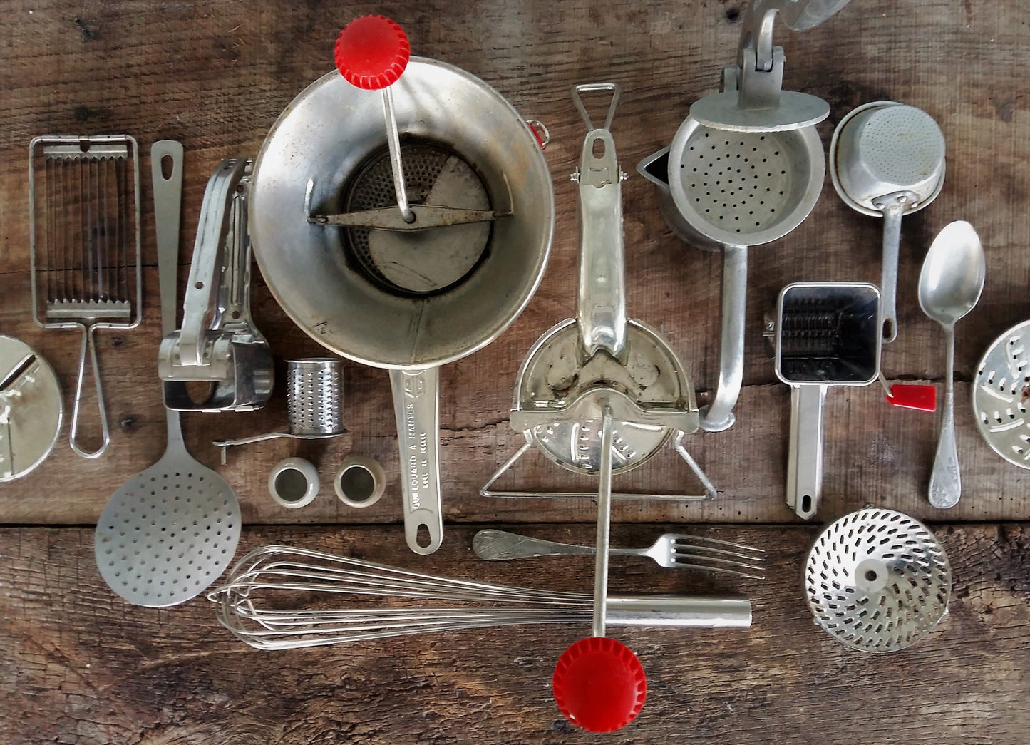 Set of SIXTEEN Vintage Kitchen Utensils. from Tiggy & Pip - Just €156! Shop now at Tiggy and Pip