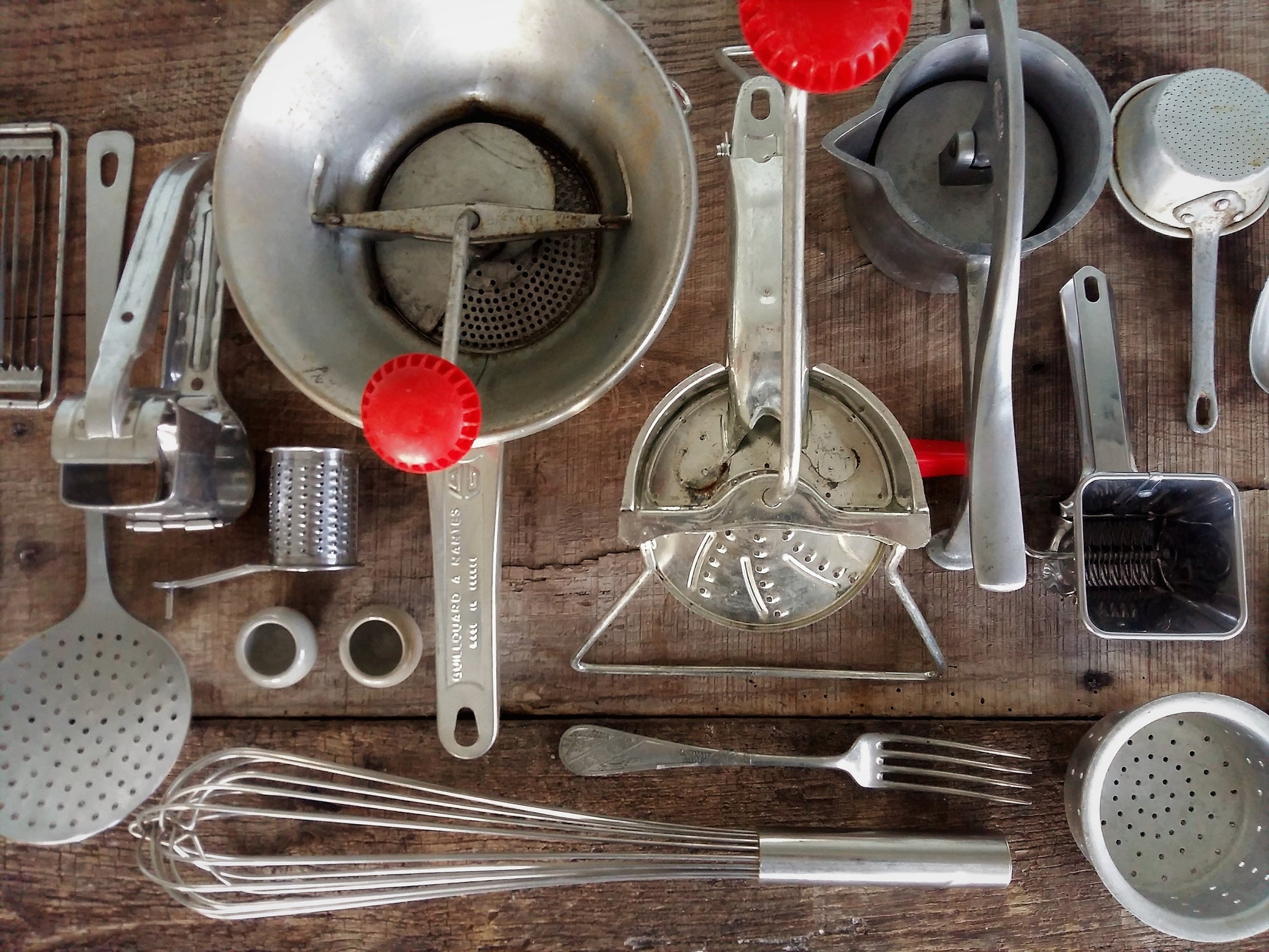 Set of SIXTEEN Vintage Kitchen Utensils. from Tiggy & Pip - Just €156! Shop now at Tiggy and Pip