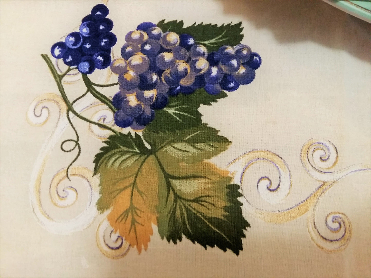 EIGHT Vintage Cotton Napkins in Grape Vine Design. from Tiggy & Pip - Just €64! Shop now at Tiggy and Pip