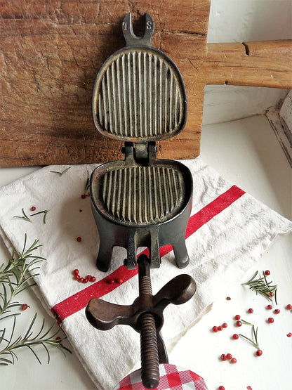 Antique, Cast Iron, French Meat Press. from Tiggy & Pip - Just €139! Shop now at Tiggy and Pip