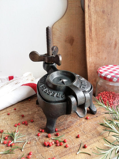 Antique, Cast Iron, French Meat Press. from Tiggy & Pip - Just €139! Shop now at Tiggy and Pip