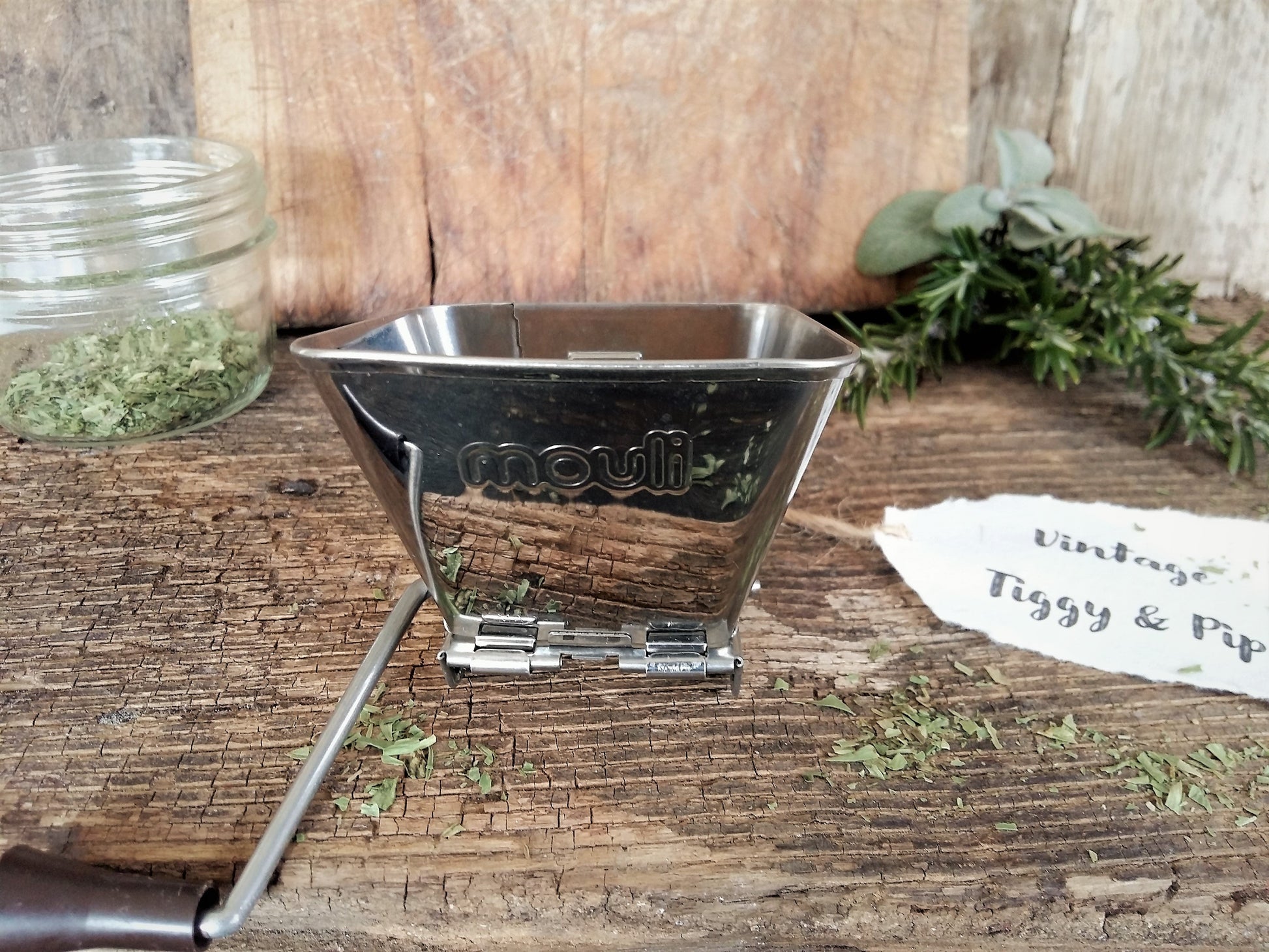 Herb Grinder. Mouli Mint/Parsley Herb Chopper. by Tiggy and Pip