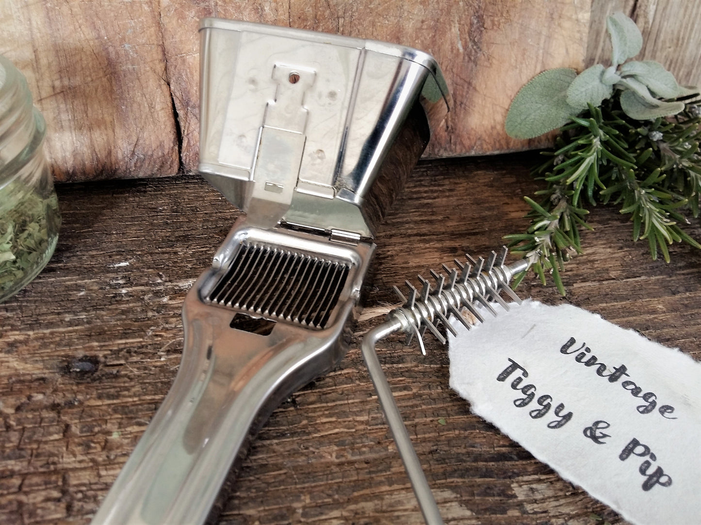 Herb Grinder. "Mouli" Mint/Parsley Herb Chopper. from Tiggy & Pip - Just €44! Shop now at Tiggy and Pip