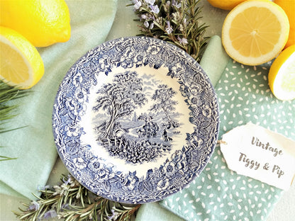 Eight Mismatched Blue and White Plates from Tiggy & Pip - Just €199! Shop now at Tiggy and Pip