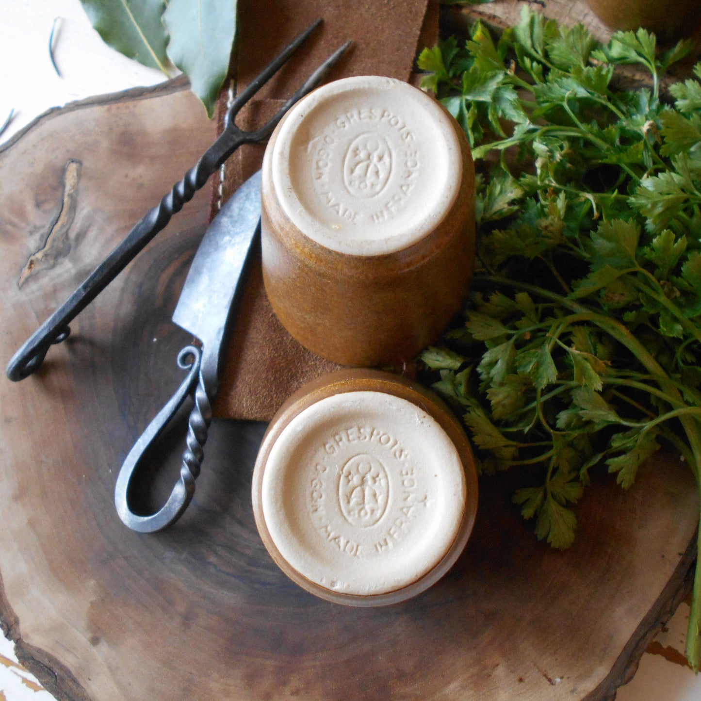 Six Stoneware Tumblers. Medieval Re-enactment Cups from Tiggy & Pip - Just €84! Shop now at Tiggy and Pip